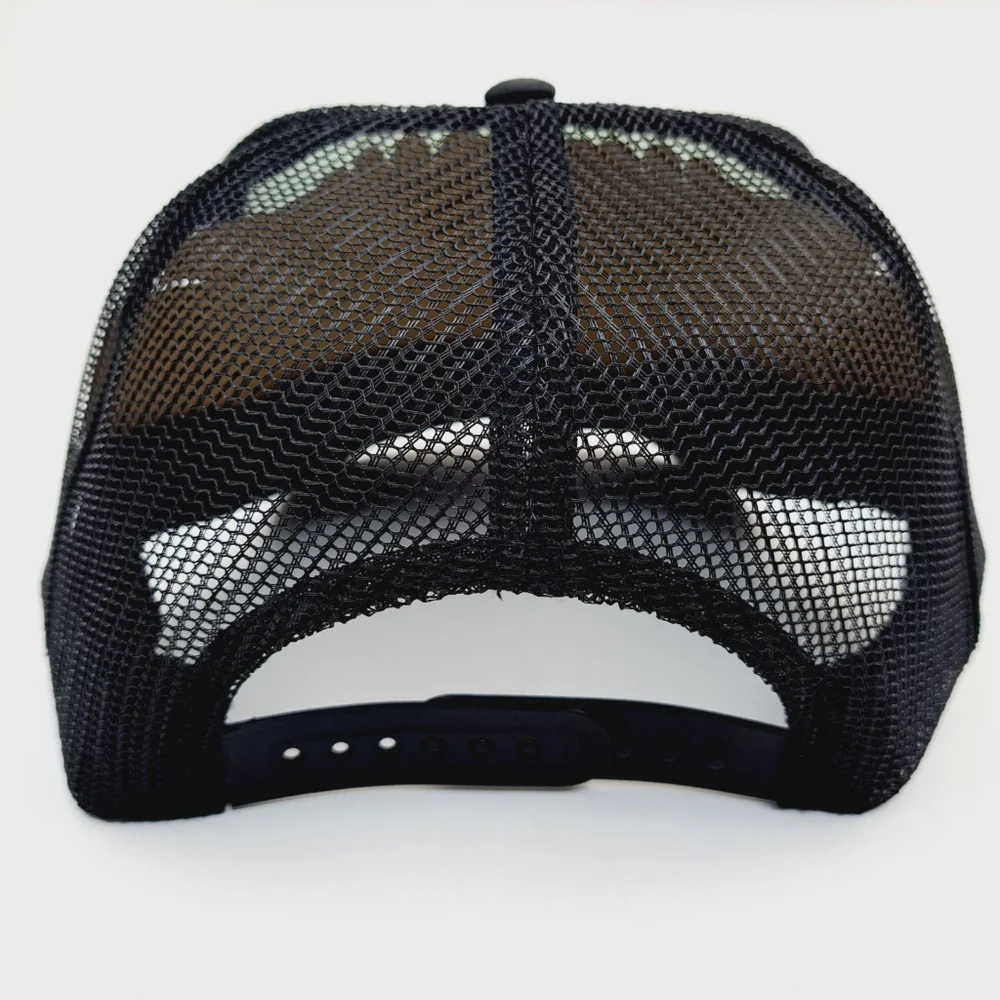 No F*cks Given Embroidered Cap Vintage Trucker Style Snapback Foam Front Maximal - Picture 4 of 4